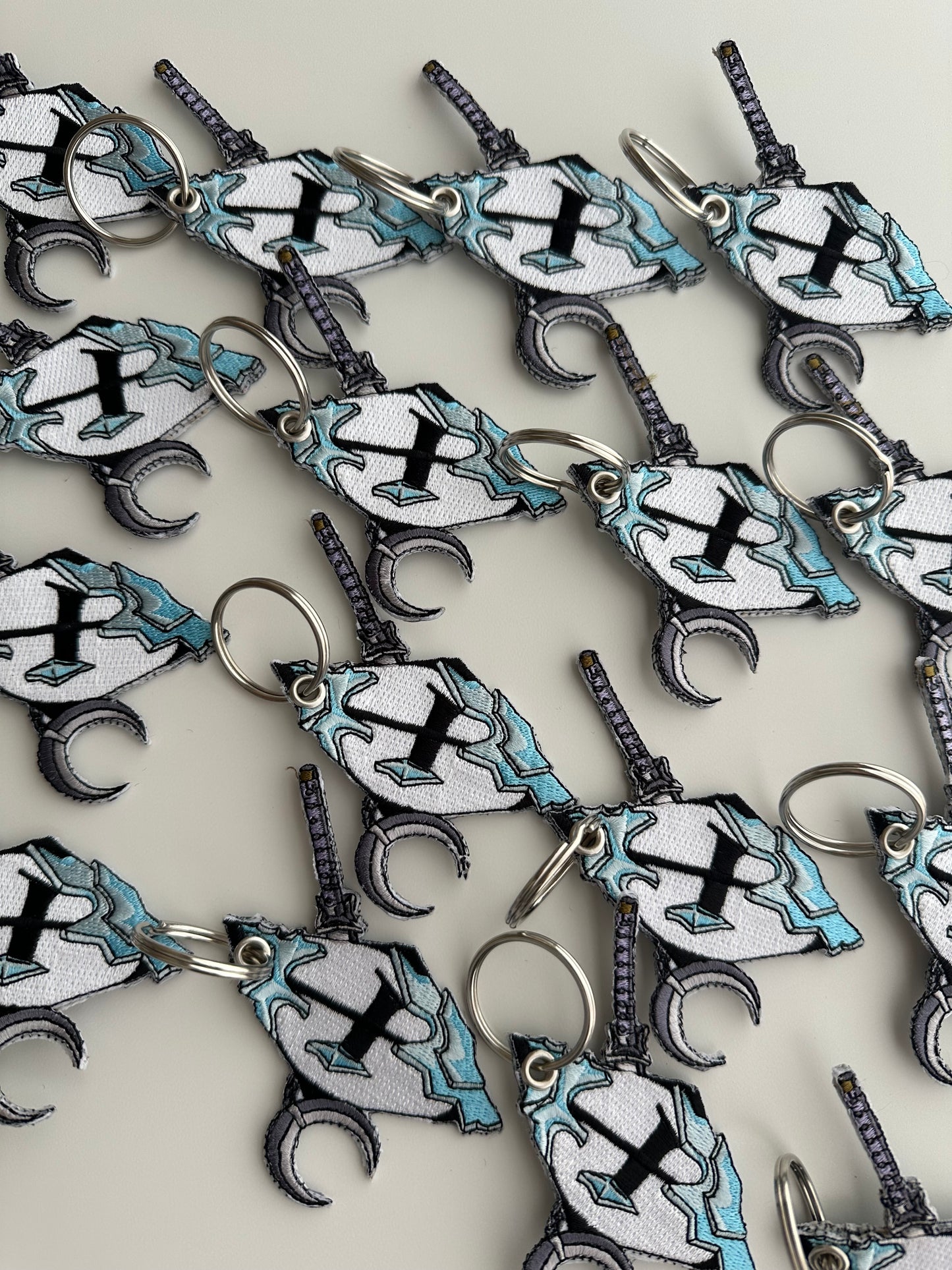 Ice reaper embroidered keychain