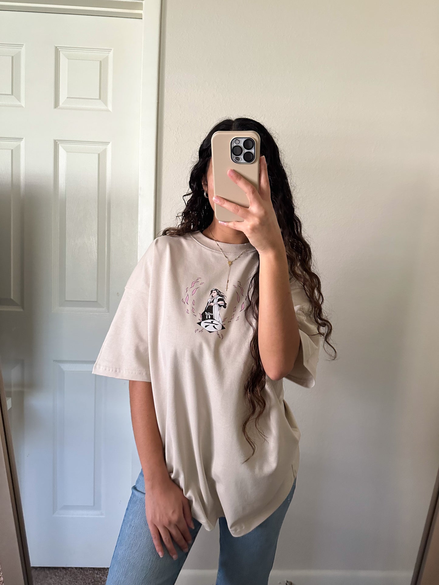 Byakuya Beige oversized t-shirt 