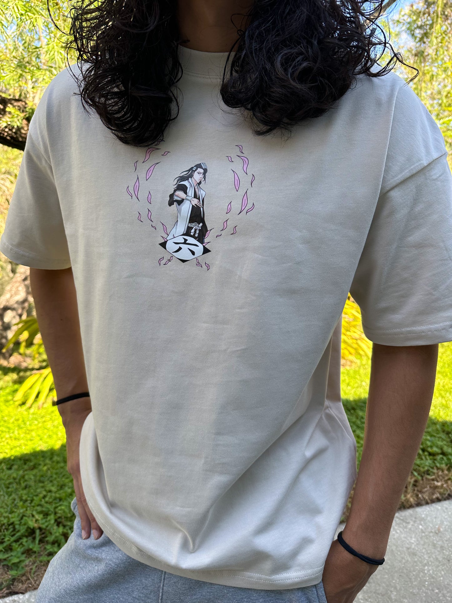 Byakuya Beige oversized t-shirt 