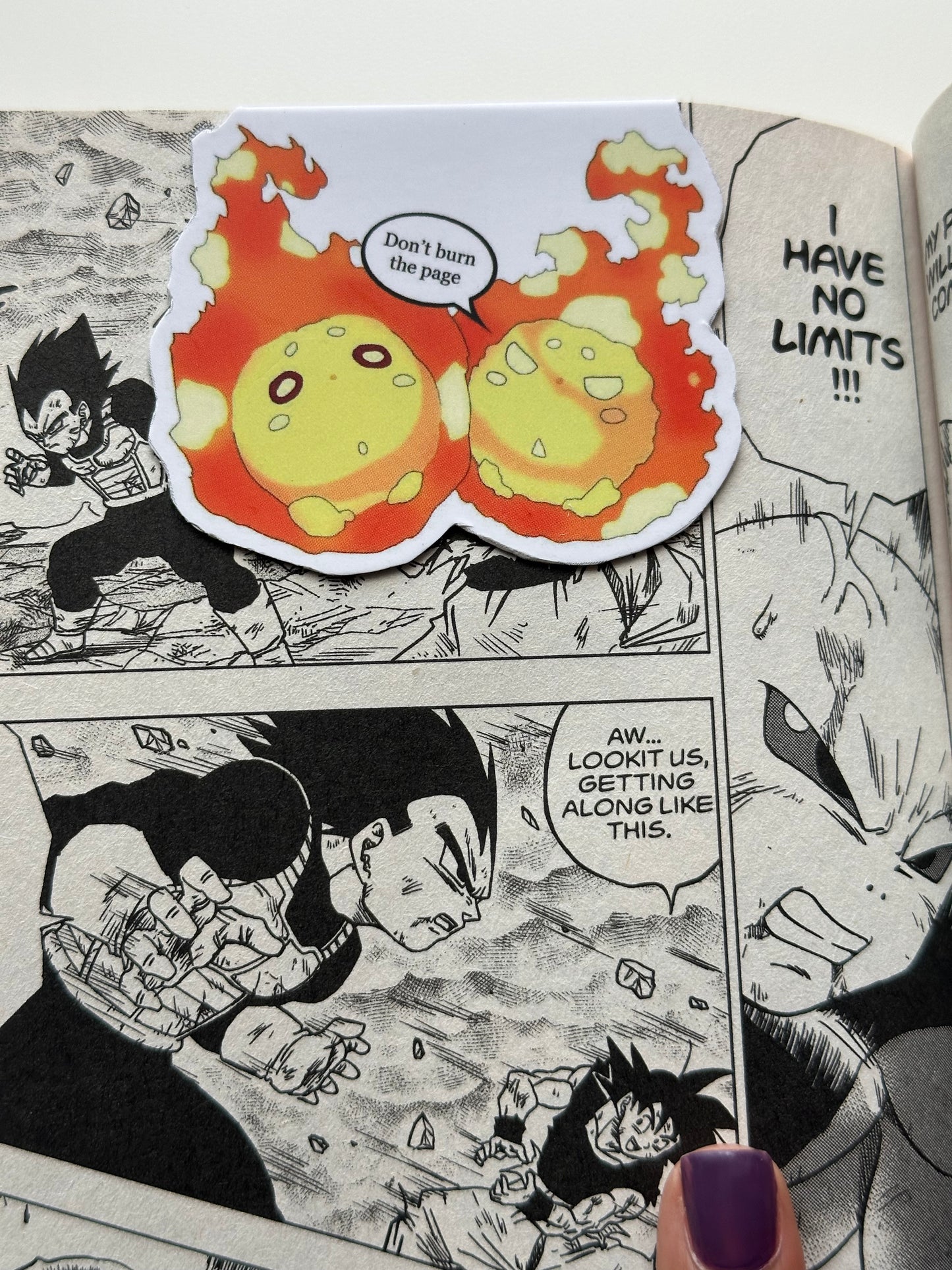 Fireballs Magnetic bookmark