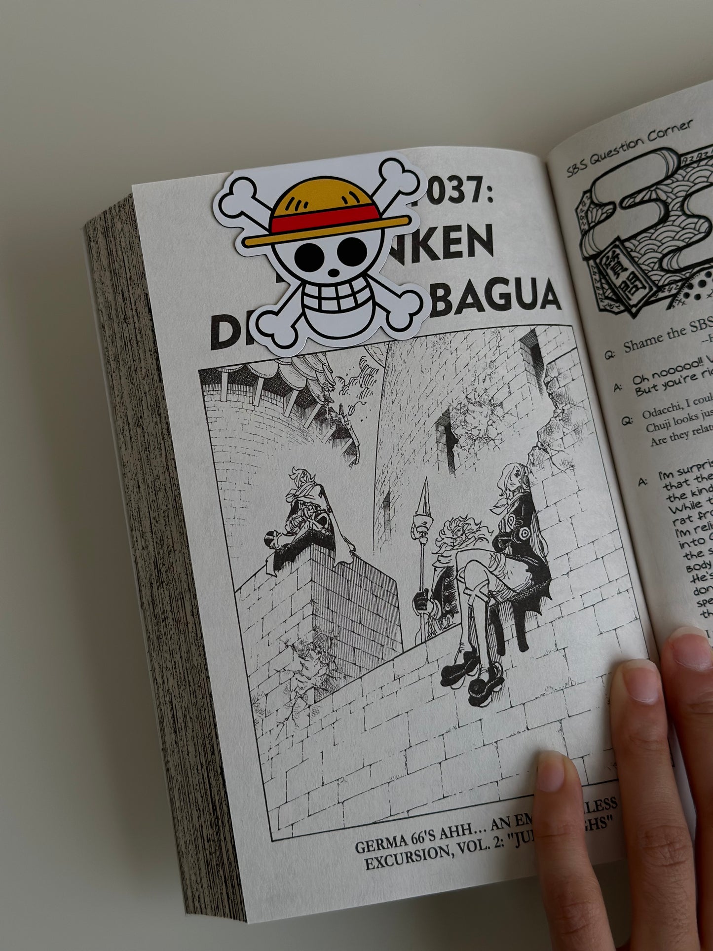 One Piece Straw Hat Magnetic bookmark