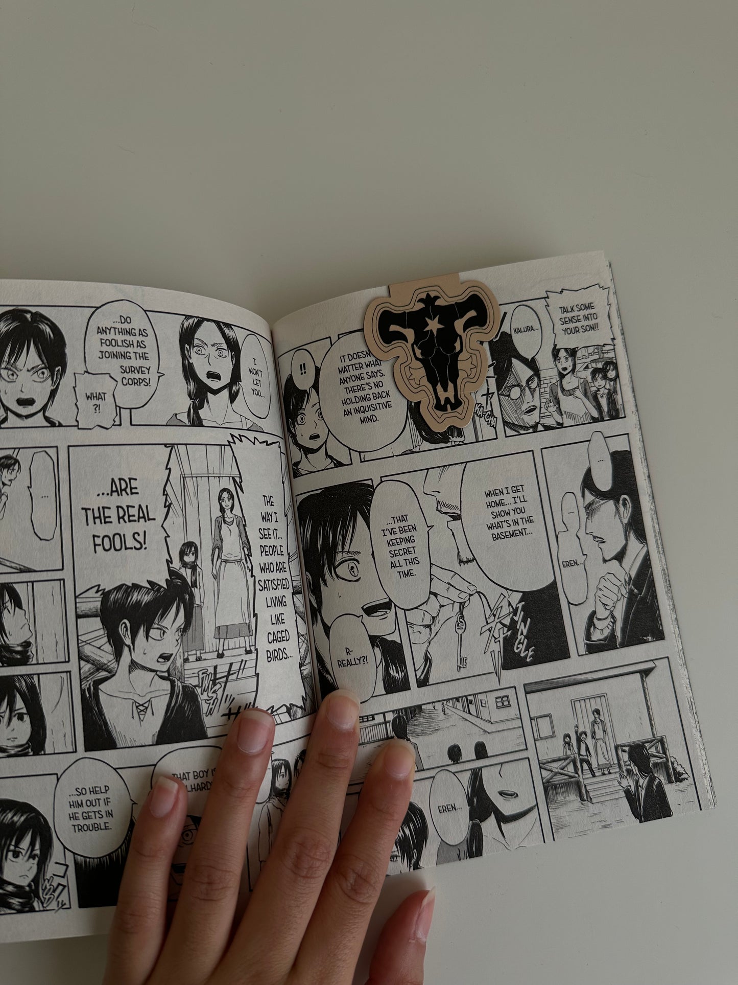 Black Bulls Magnetic Bookmark