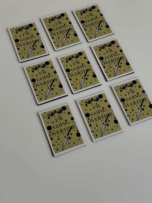 Overtime Magnetic bookmark