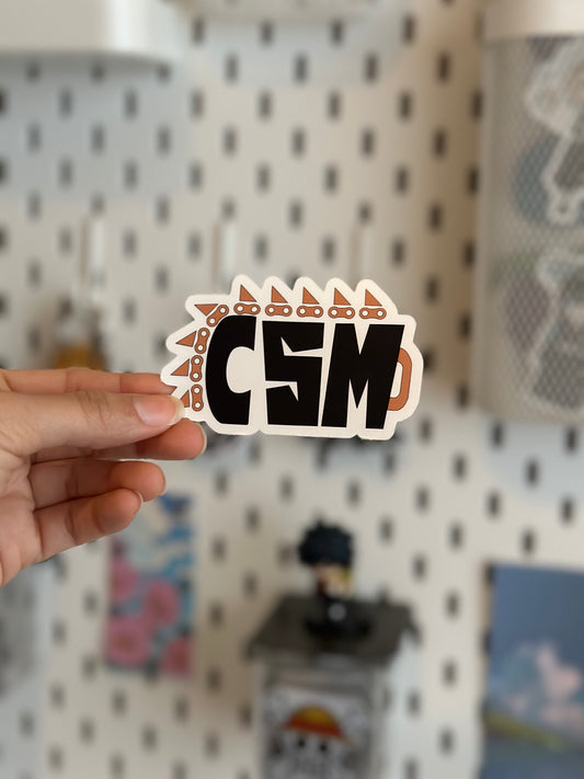 Chainsaw logo Die cut sticker