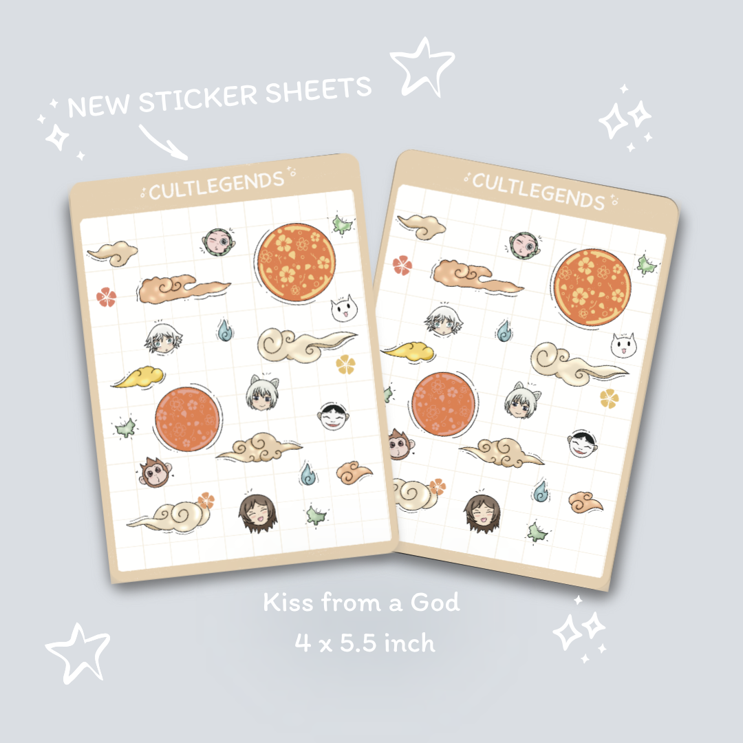 Kiss from a god Sticker sheet